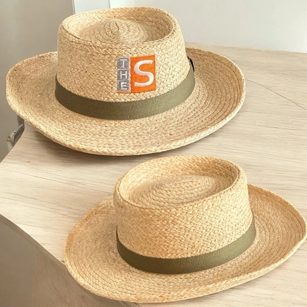 SCALA Straw Raffia Gamblers Hat 100%  Neutral Color Size L/XL NEW Golf Sun Ready - Picture 3 of 10